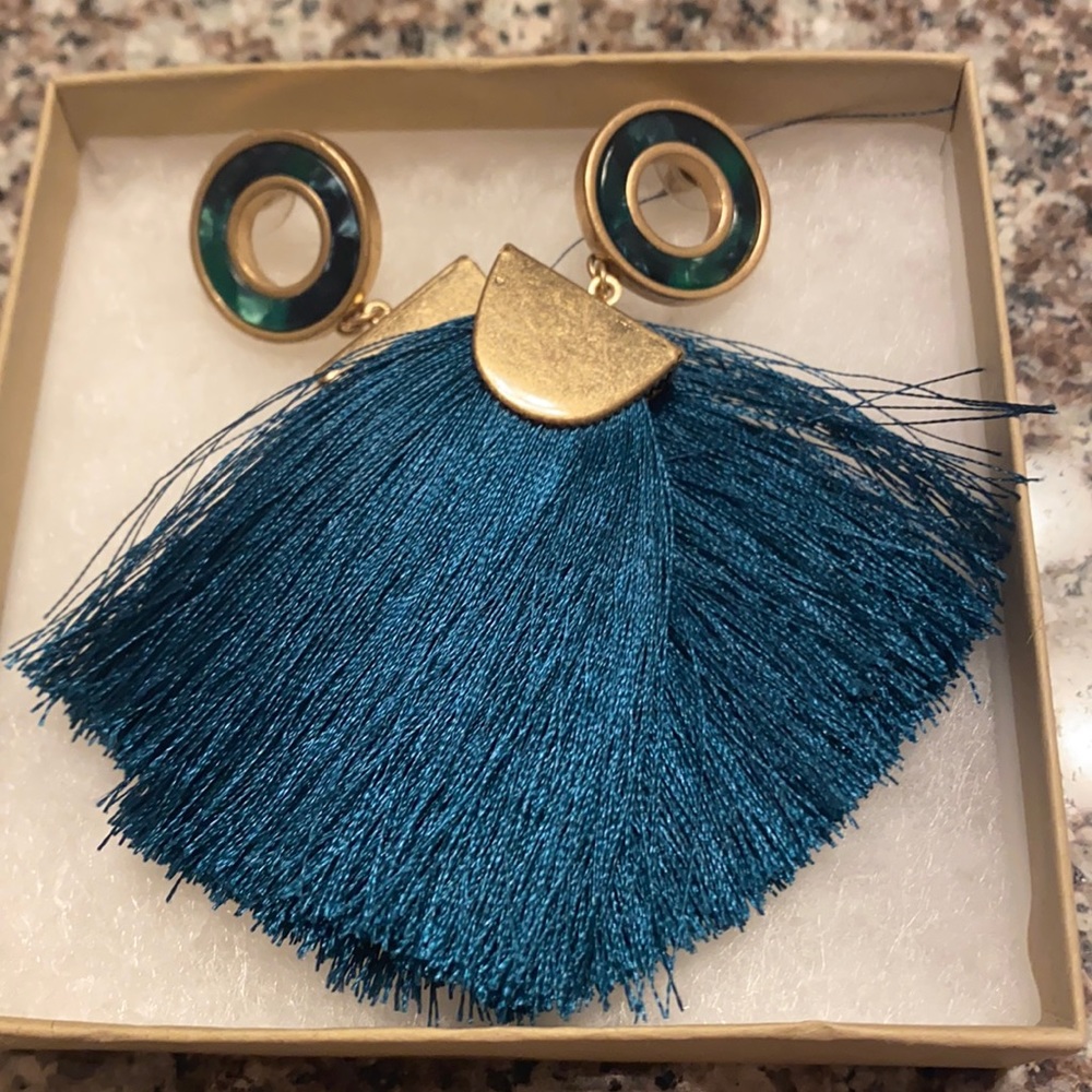 Teal/blue-green earnings